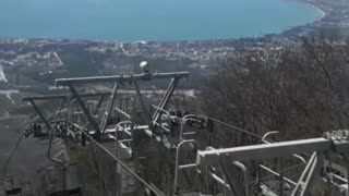 Observation deck in a safari park.