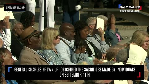 General Charles Brown Jr. Described The Sacrifices Made By Individuals On September 11th