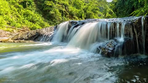 Nature Sounds of a River and Birds for Relaxing