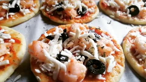 Pizza au Crevettes