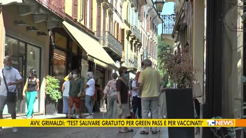 Avv. Grimaldi: "Test salivare gratuito per green pass e per vaccinati"