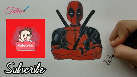 Prismacolor Art Drawing Deadpool