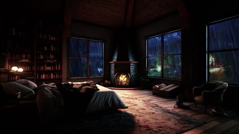 Relaxing Rain Ambience in a Cozy Bedroom