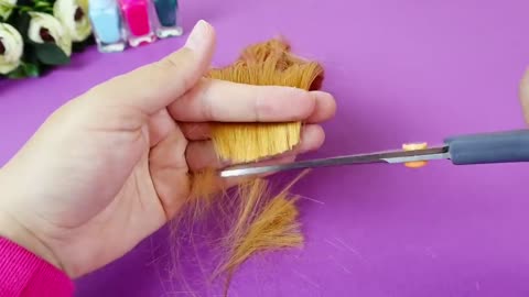 Barbie Doll Makeover Transformation ~ DIY Miniature Ideas for Barbie ~ Wig, Dress, Faceup, and More!