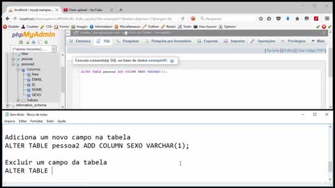 SQL (MySQL) - Comandos Create, Alter e Select (básico)