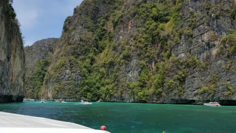 Maya bay beautiful scenery in Thailand