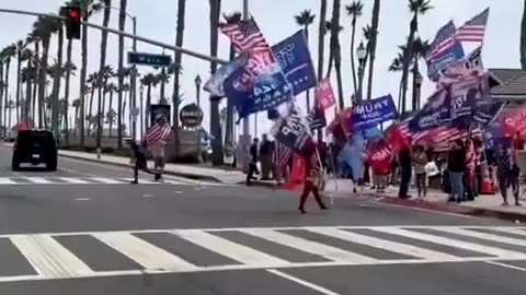 Trump rally in Huntington Beach, California today. 🇺🇸