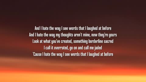 Sofia Carson - I Hate The Way (Stripped) {Lyrics} [From Purple Hearts]