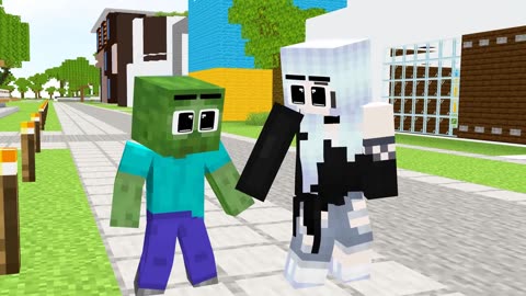 Monster School Zombie Become Strong Man After Monster Transformer - Sad Story - Minecraft Animation