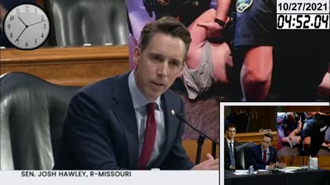 Sen Josh Hawley crushes A.G. Garland on FBI memo * 10-27-2021 crushes