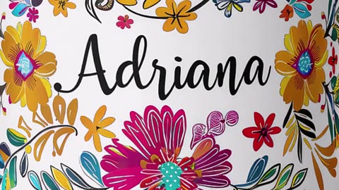 This personalized floral mug is too cute! Who else needs one? #PersonalizedGifts #FloralDesign