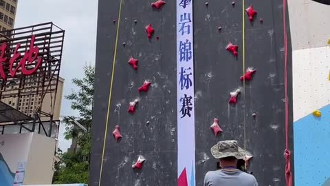 The 14th Guangdong Provincial Rock Climbing Championship Professional Team PK Knockout Competition