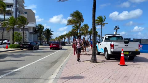 WALK Fort Lauderdale FLORIDA is always fun! USA 4k video