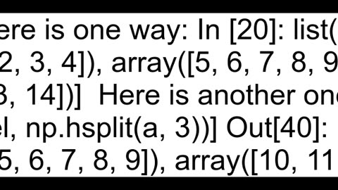 Converting 2D Numpy array to a list of 1D columns