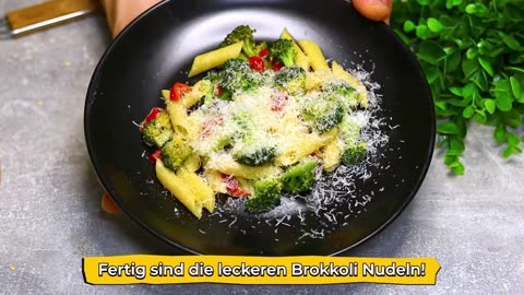 Only 5 ingredients and 15 minutes! The easy dinner when you're short on time Broccoli noodle pan