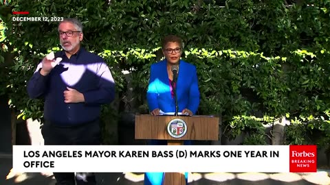 Los Angeles Mayor Karen Bass Touts Accomplishments During First Year In Office