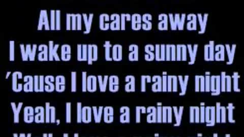 Eddie Rabbitt ~ I Love A Rainy Night ~ Lyrics