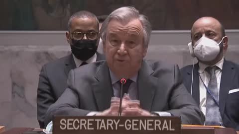 UN Secretary-General: "President Putin, stop your troops from attacking Ukraine."