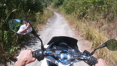 motobike in jungle