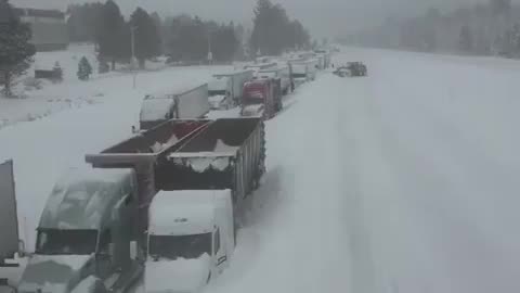 Images depicting the powerful winter storm impacting Northern California have been captured.