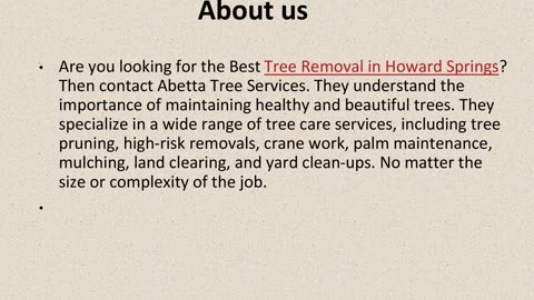 Best Tree Removal in Howard Springs.