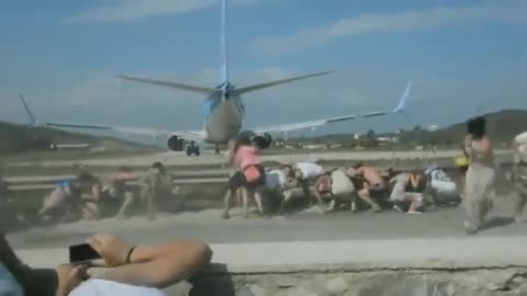 Loyal Democrats watch their fearless leader depart on Air Force One.