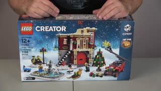 Unboxing Lego 10263 Winter Village Fire Station Set