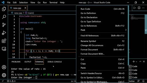 #C++ Program to find a number of factorial ?