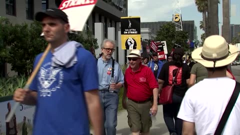 Hollywood writers mark 100 days on the picket line