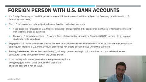 Am I Subject to U.S. Taxes When I Open a U.S. Bank Account?