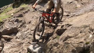 Mountain Biking Fall Scary Close Call