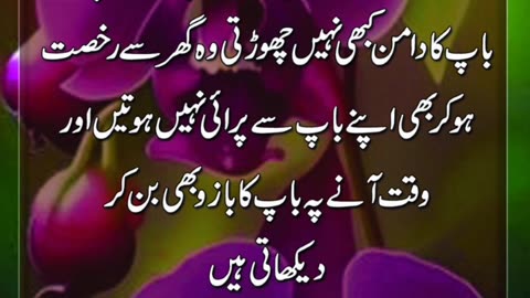 Best Urdu quote's betiyaan