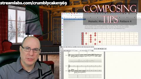 Composing for Classical Guitar Daily Tips: Melodic Minor Scale in D Pattern 3