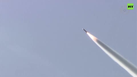 Anti-air & anti-ship missiles fly during Taiwan's military drills RT