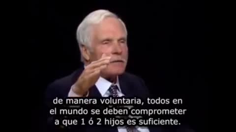 🔥 Ted Turner, dueño de CNN, explica la necesidad de reducir la población mundial.