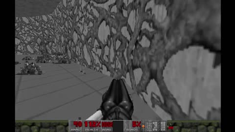 Brutal Doom 2 - Hell on Earth - Ultra Violence - The Courtyard (level 18) - 100% completion