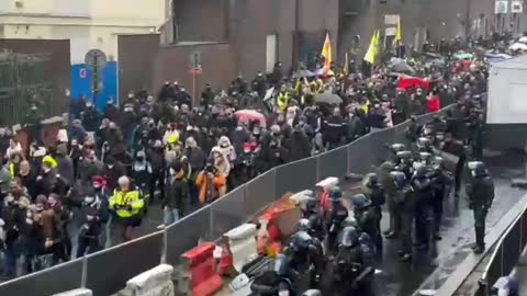 Paris, France: Macron’s forces are now using tear gas and beating Yellow Vest protesters