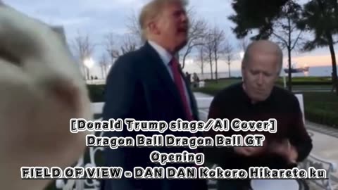 [Donald Trump sings/AI Cover] Dragon Ball GT Opening FIELD OF VIEW - DAN DAN Kokoro Hikarete ku