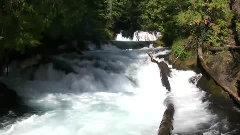 relaxing 3 hour video of a mountain river