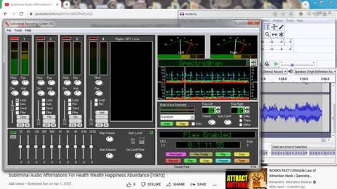 Audio Subliminal Evaluation For SubliminalResearcher Affirmations For Health Wealth Happiness 16 KHZ