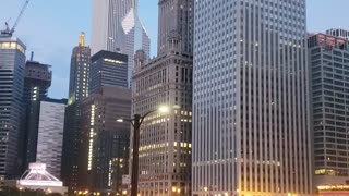 Some of Chicago's Beautiful Skyscrapers Along Wacker Drive