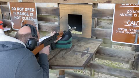 Test firing my VSKA AK-47 with my Form 1 Supressor