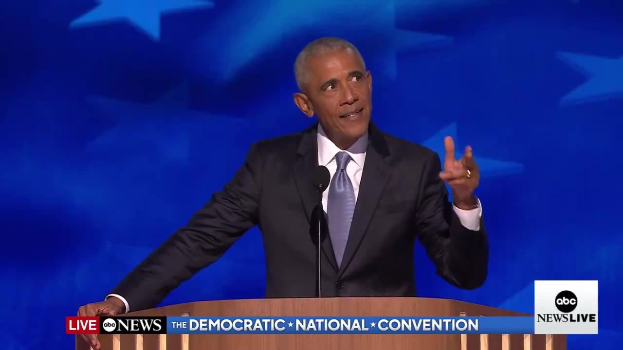 August 20, 2024 Former President Barack Obama Speaks on Night 2 of DNC