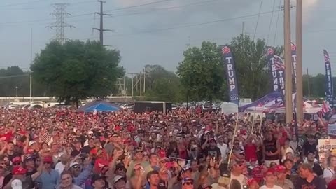 The overflow crowd in St. Cloud, Minnesota tonight