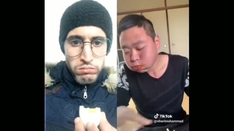 Funny food challenge Tik Tok how will win China Vs India