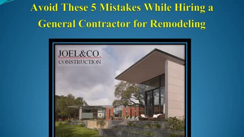 Avoid These 5 Mistakes While Hiring a General Contractor for Remodeling