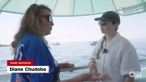 Trump supporter at MAGA boat parade speaks on former president's false claims on Haitian migrants