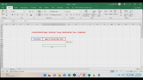 Excel: Use CONCATENATE