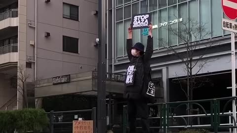 This #japanese man demonstrated alone against the genocide in #gaza