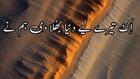 Tumhe chaha to keya .... Urdu poetry shayri states